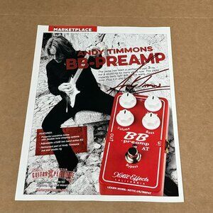 Andy Timmons of Danger Danger - Xotic Effect - BB-PREAMP - 2018 Print Ad